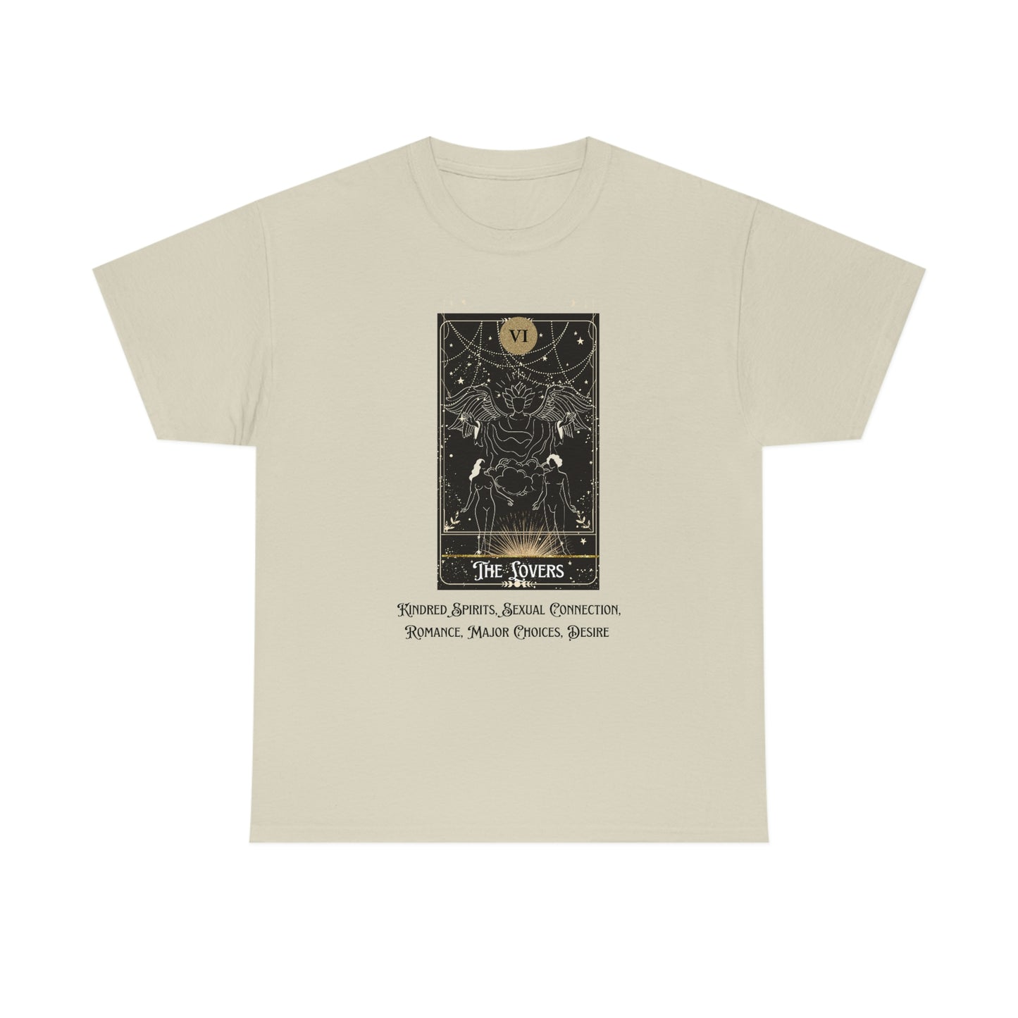 The Lovers Tarot Card Unisex Heavy Cotton Tee