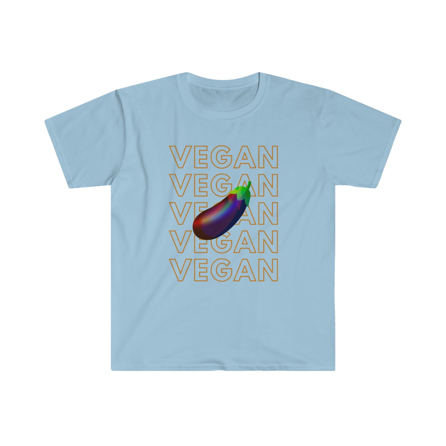 Eggplant Vegan Unisex Softstyle T-Shirt