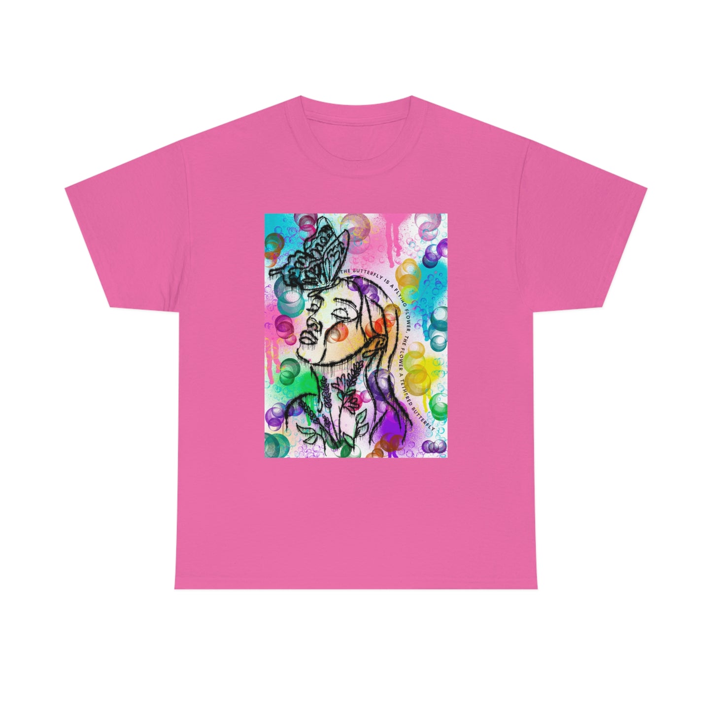 Blossoming butterfly take flight Unisex Heavy Cotton Tee