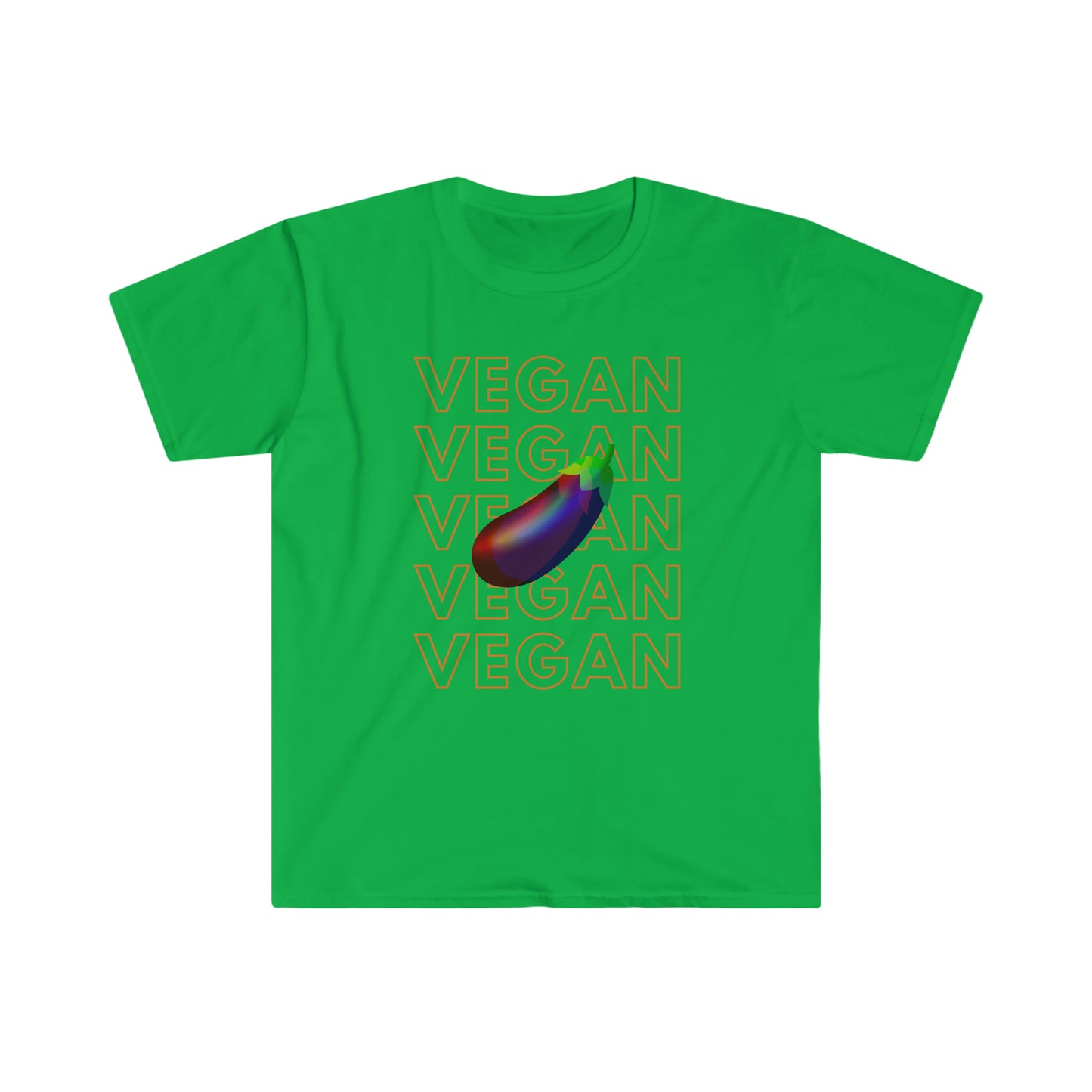 Eggplant Vegan Unisex Softstyle T-Shirt