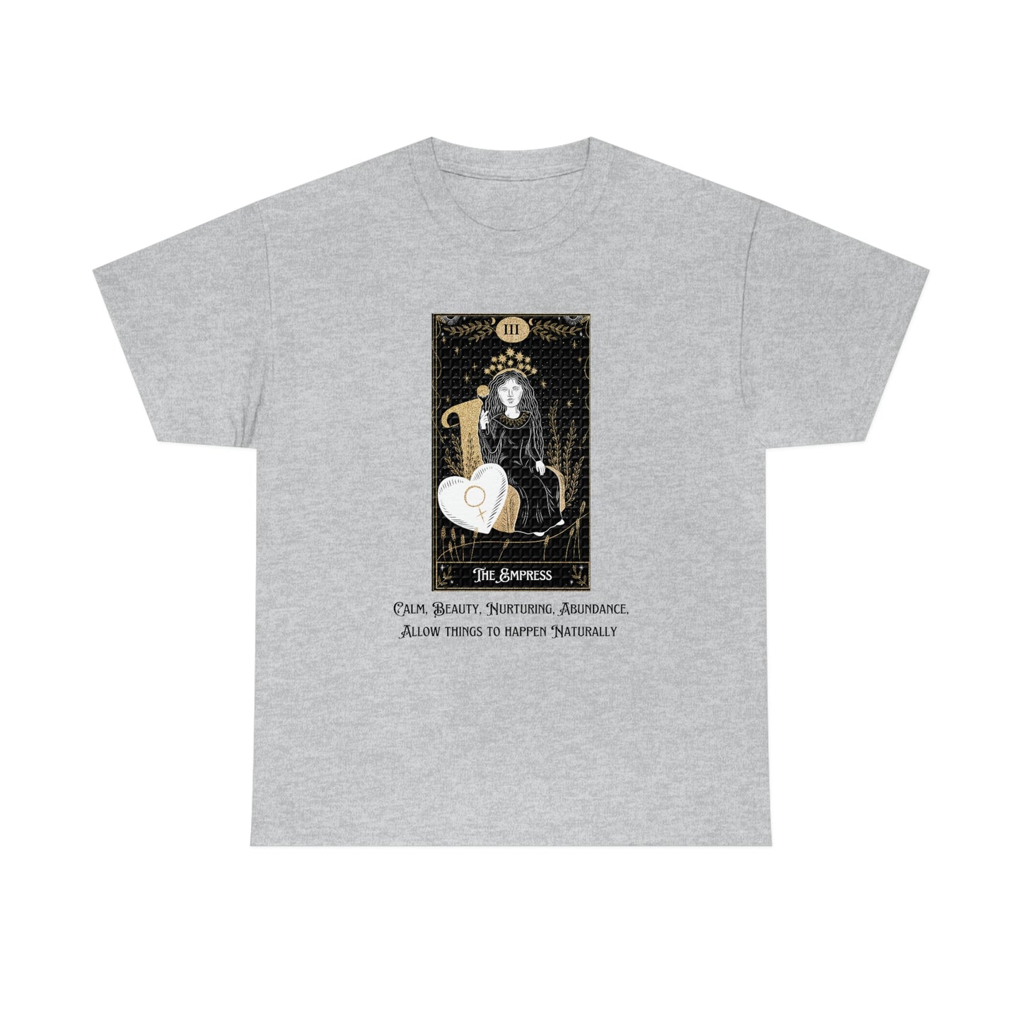 The Empress Tarot Card Unisex Heavy Cotton Tee