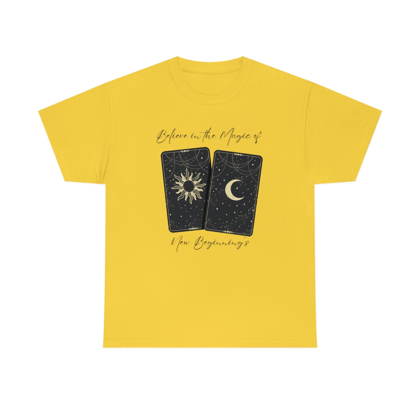 Believe in New Beginnings Tarot Unisex Heavy Cotton Tee