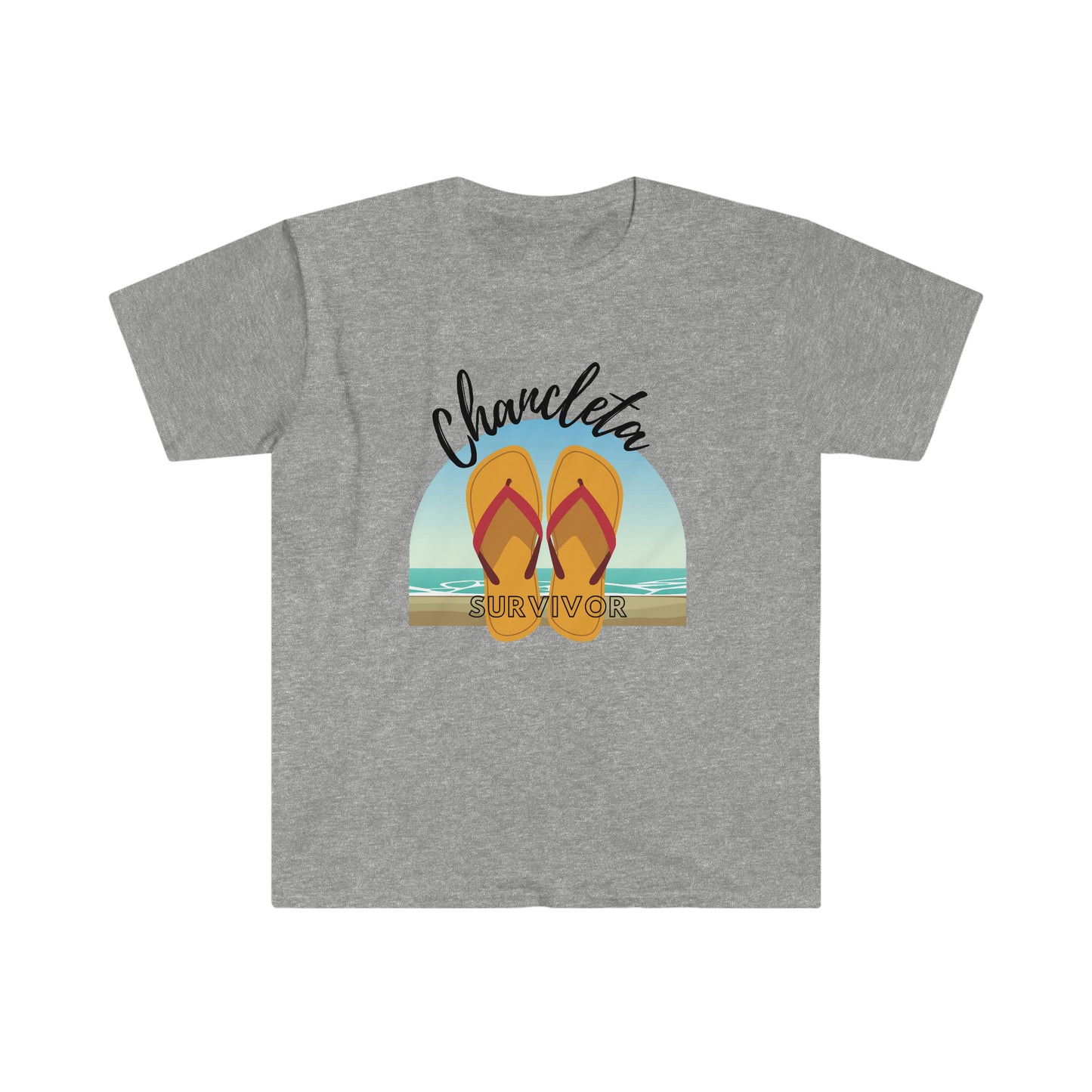 Chancleta Survivor Latina Lingo Unisex Softstyle T-Shirt