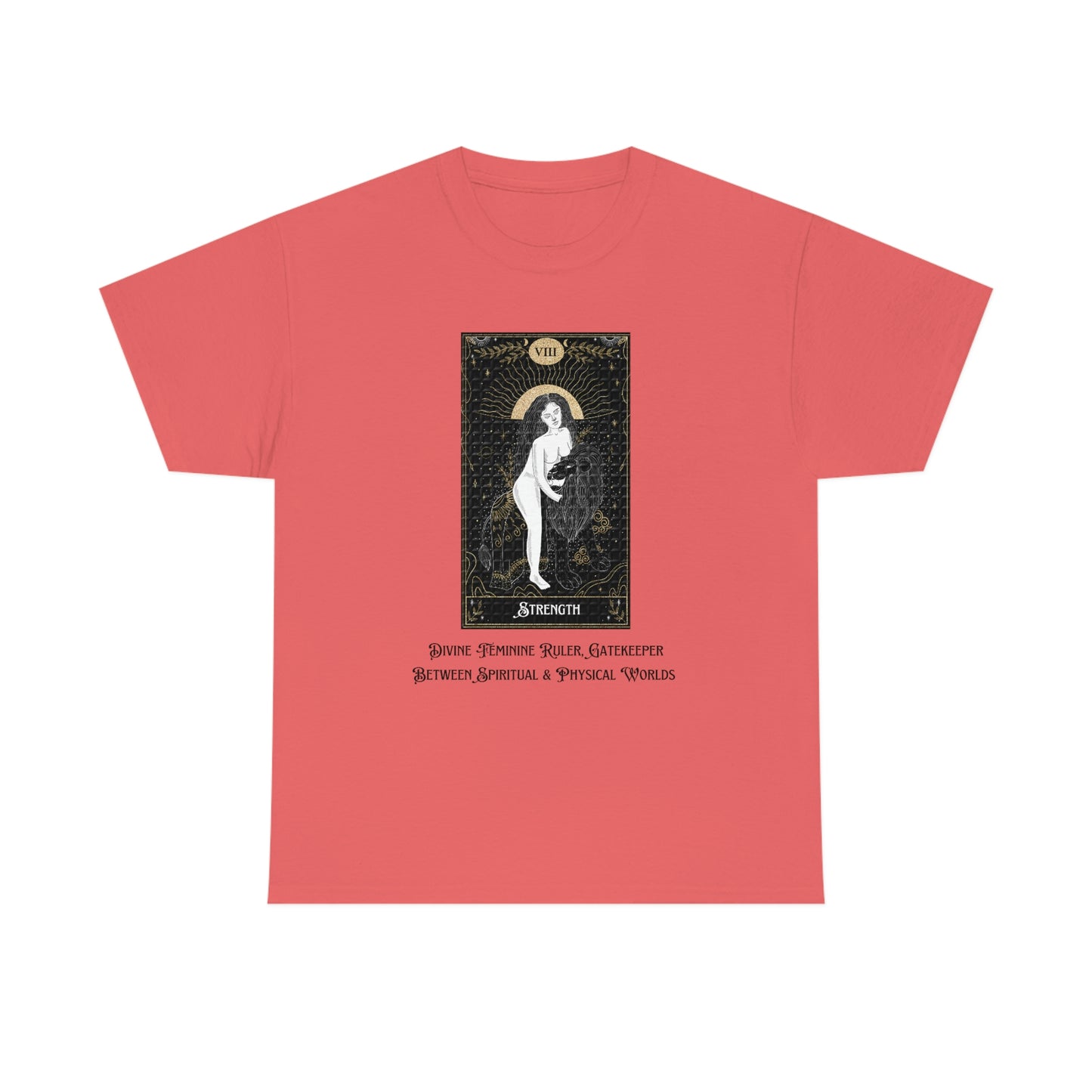 Tower Tarot Card Unisex Heavy Cotton Tee