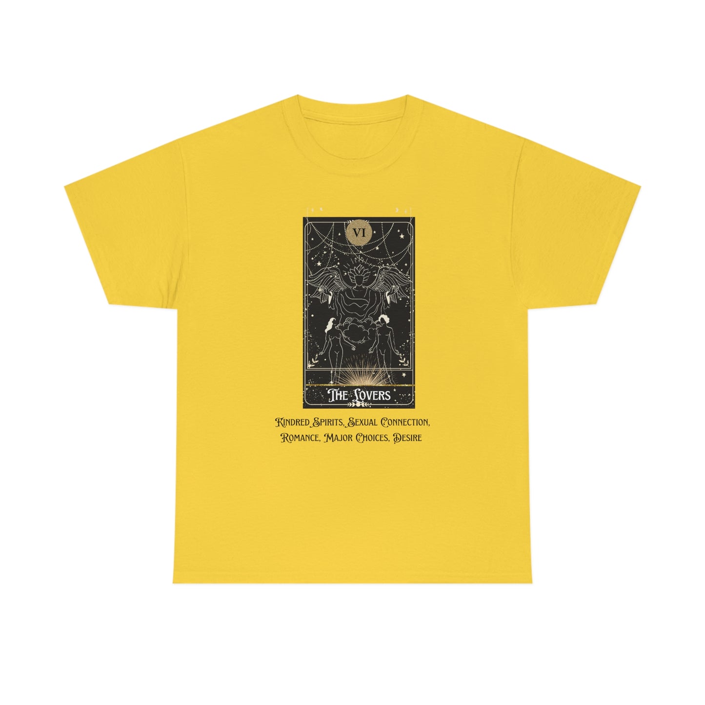 The Lovers Tarot Card Unisex Heavy Cotton Tee