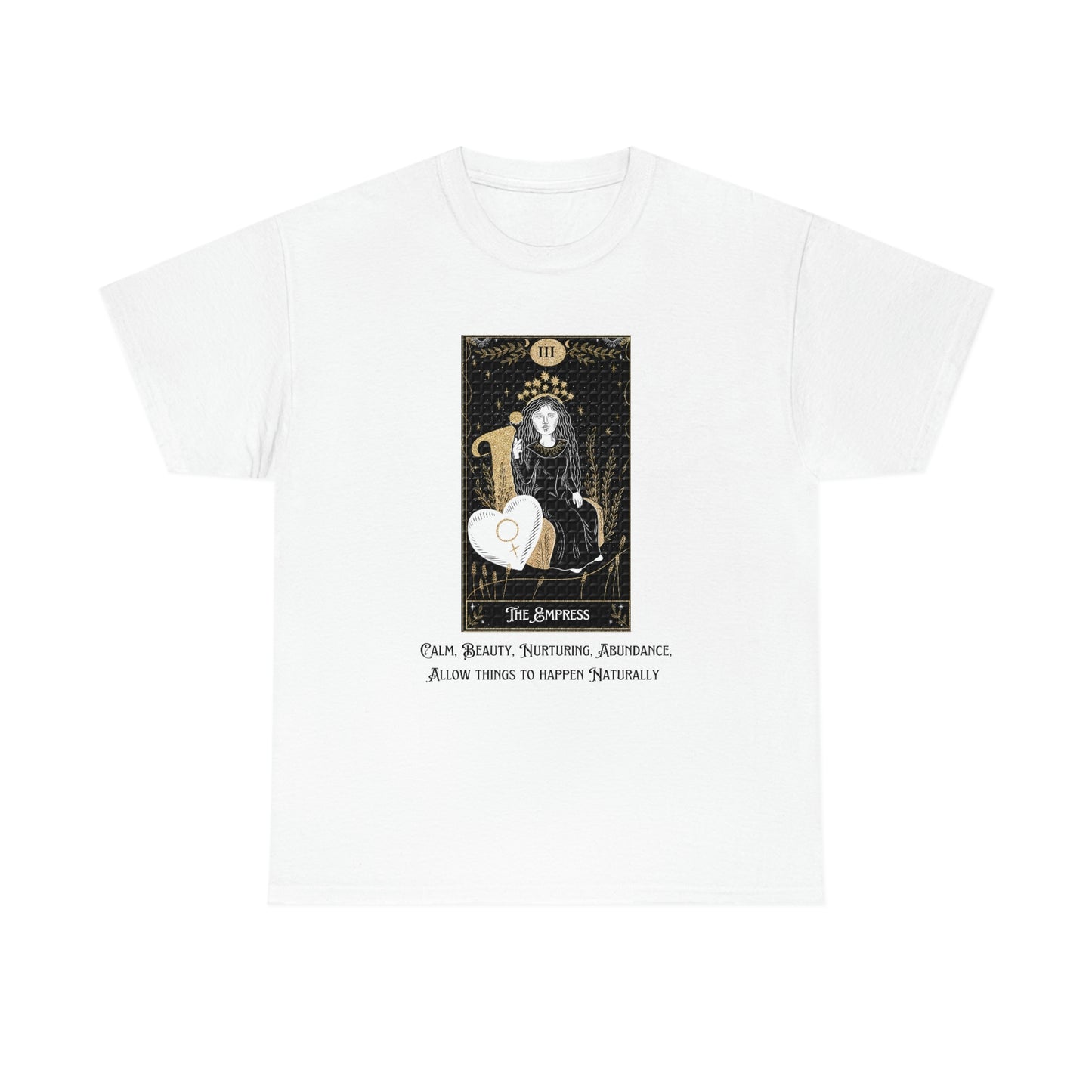 The Empress Tarot Card Unisex Heavy Cotton Tee