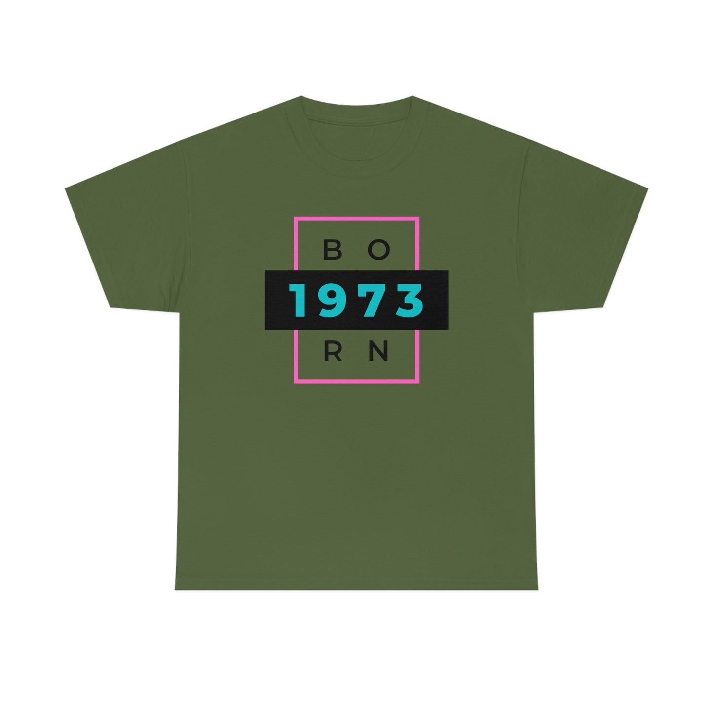 CUSTOMIZABLE- Born 1973 Unisex Heavy Cotton Tee