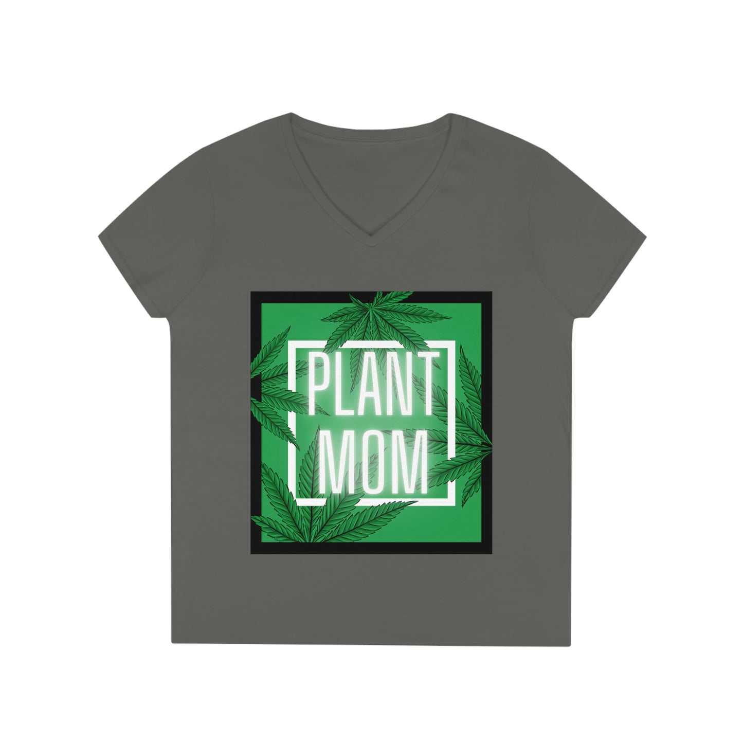 Plant Moms Blossom Ladies' V-Neck T-Shirt