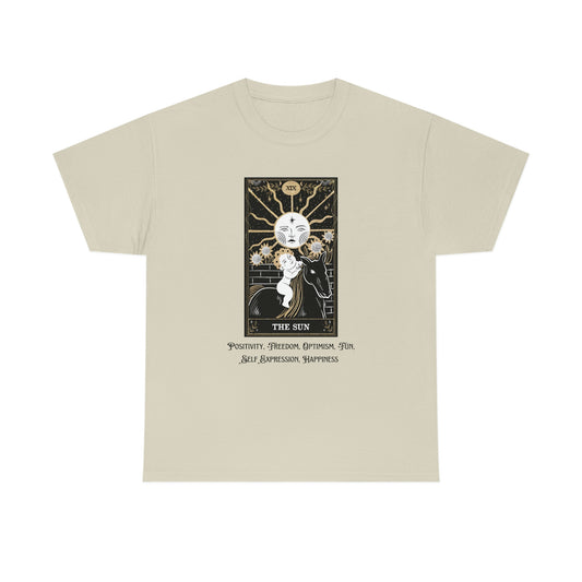 The Sun Tarot Card Unisex Heavy Cotton Tee