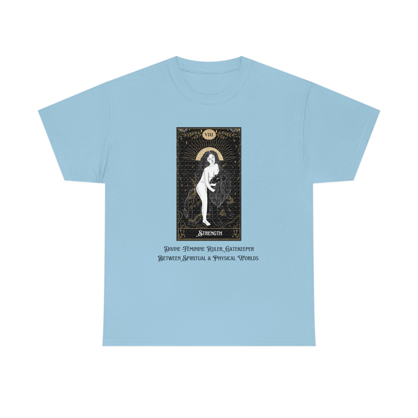 Strength Tarot Card Unisex Heavy Cotton Tee