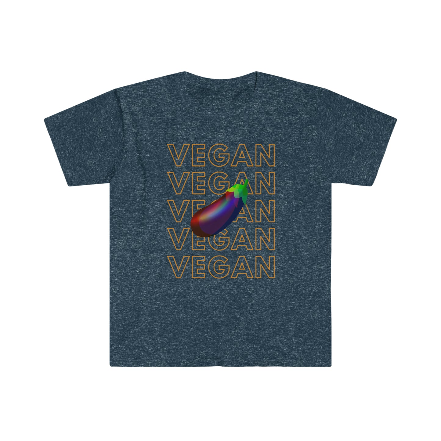 Eggplant Vegan Unisex Softstyle T-Shirt