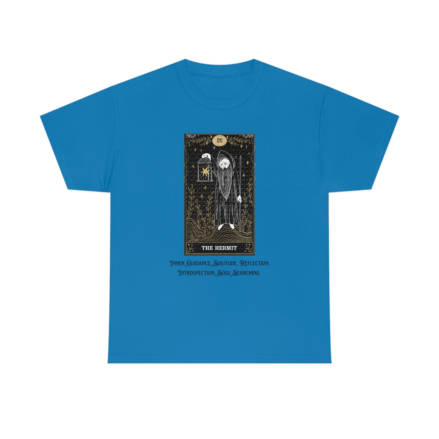 The Hermit Tarot Card Unisex Heavy Cotton Tee