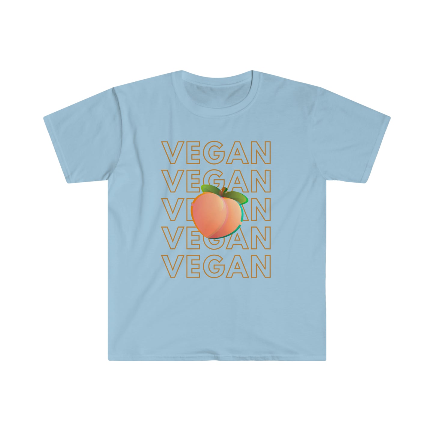 Peach Vegan Unisex Softstyle T-Shirt