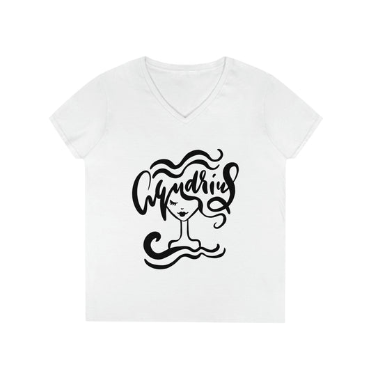 Aquarius Zodiac Ladies' V-Neck T-Shirt