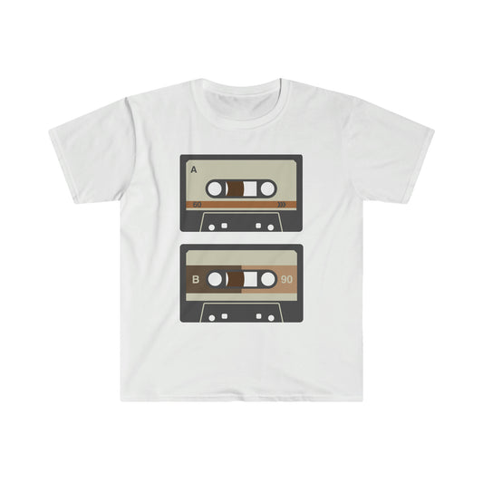 80’s Double Cassette  Unisex Softstyle T-Shirt