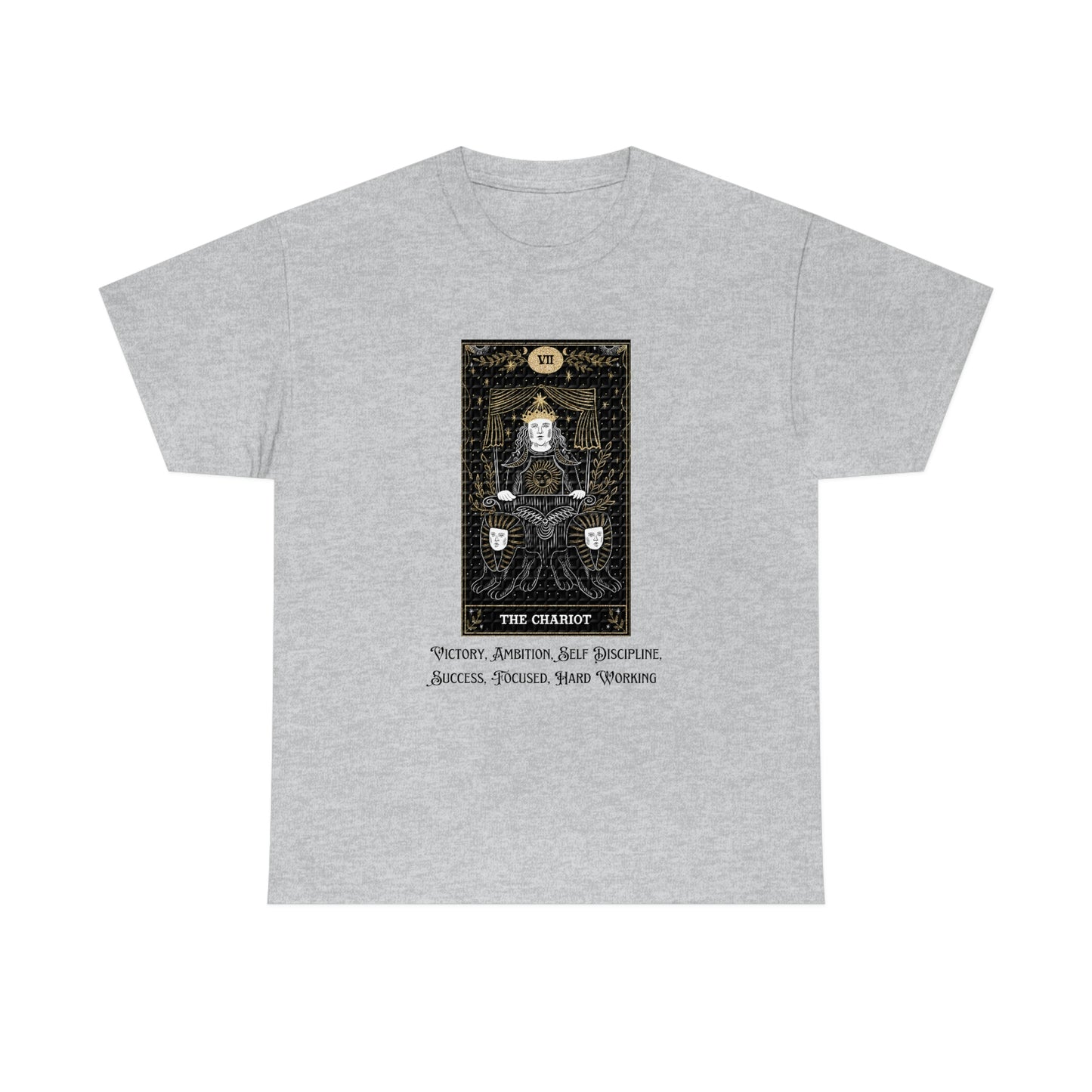 The Chariot Tarot Card Unisex Heavy Cotton Tee