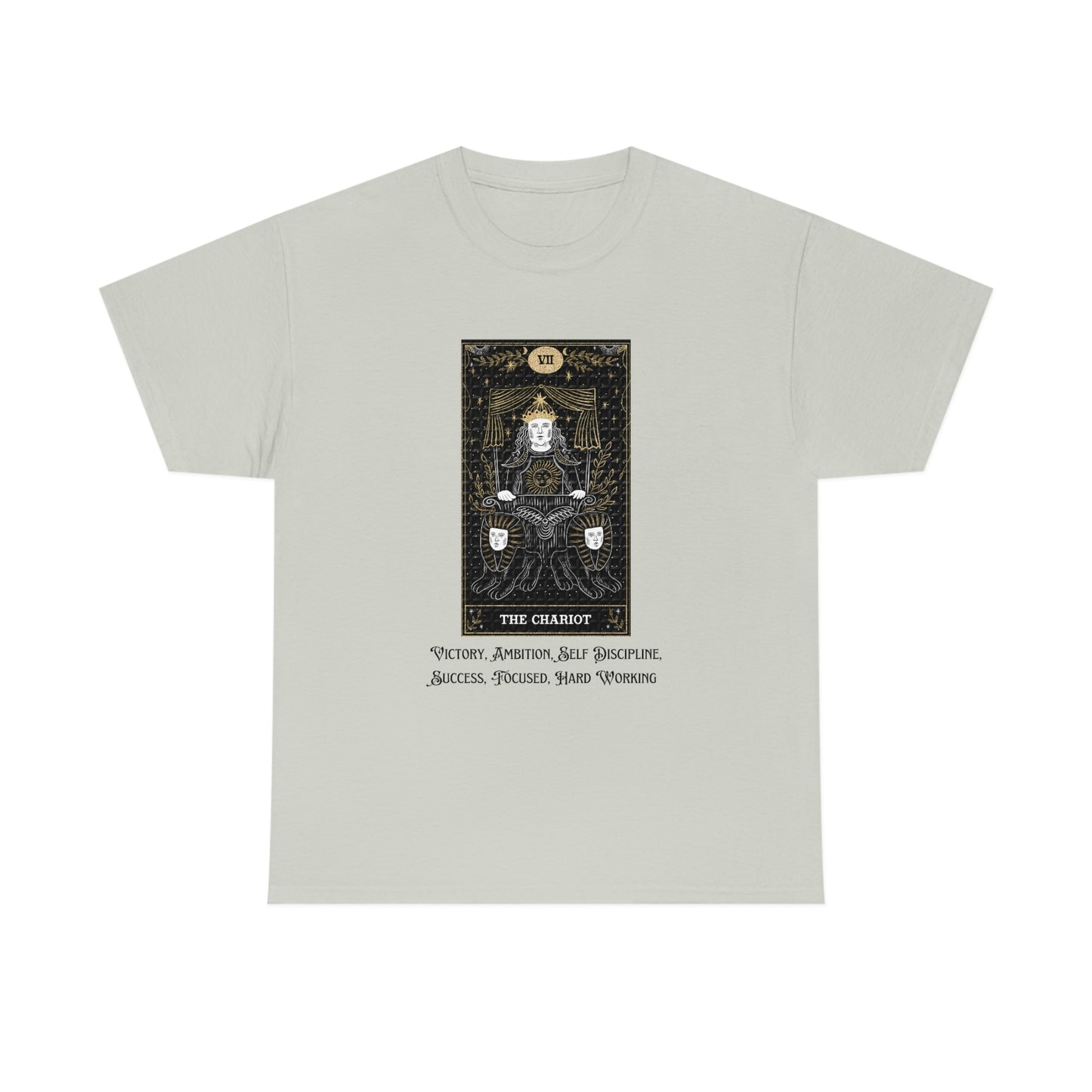 The Chariot Tarot Card Unisex Heavy Cotton Tee