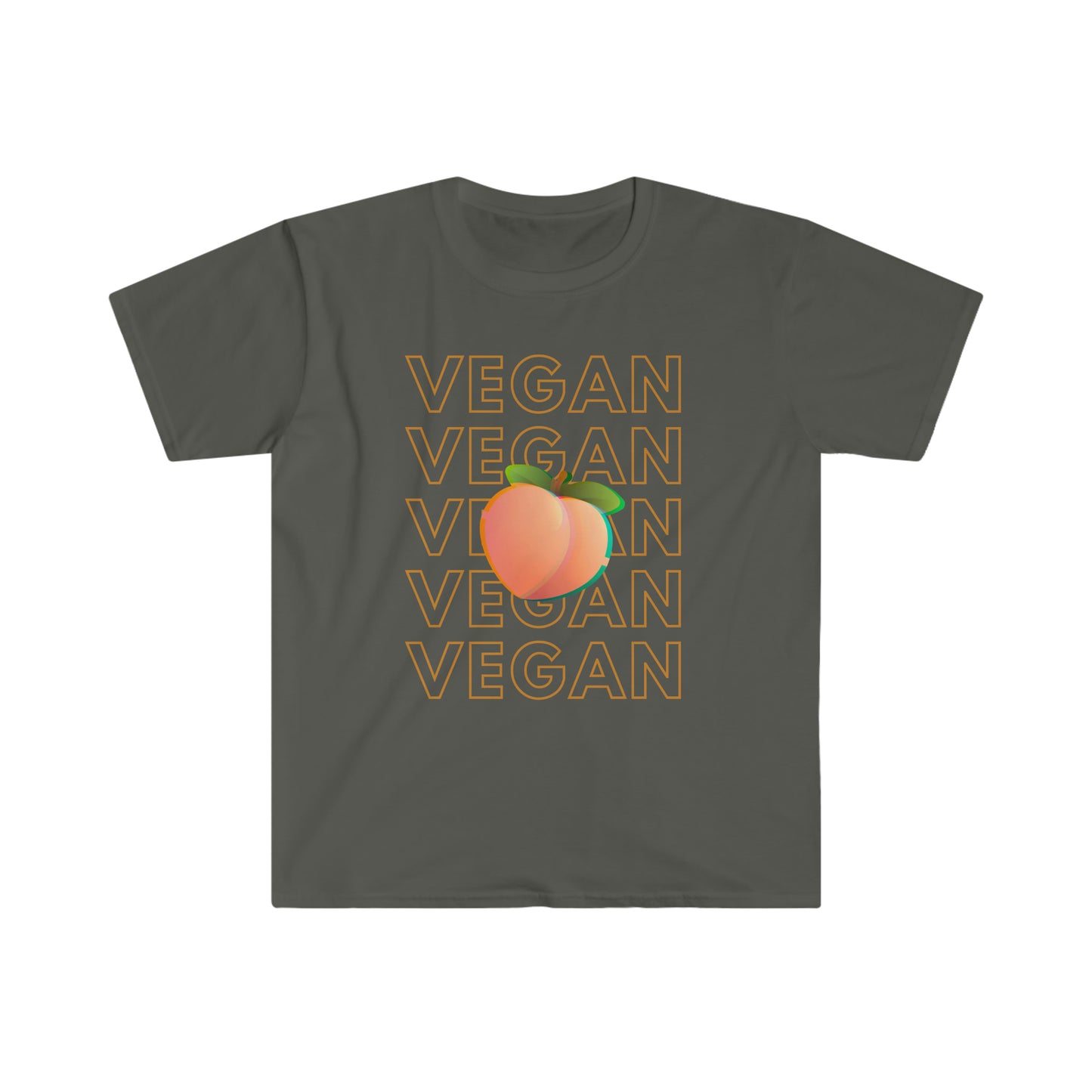 Peach Vegan Unisex Softstyle T-Shirt