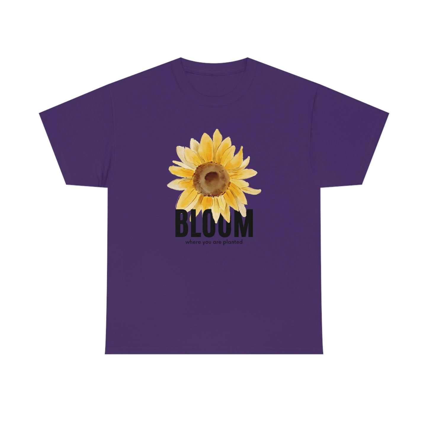 Bloom sunflower Unisex Heavy Cotton Tee