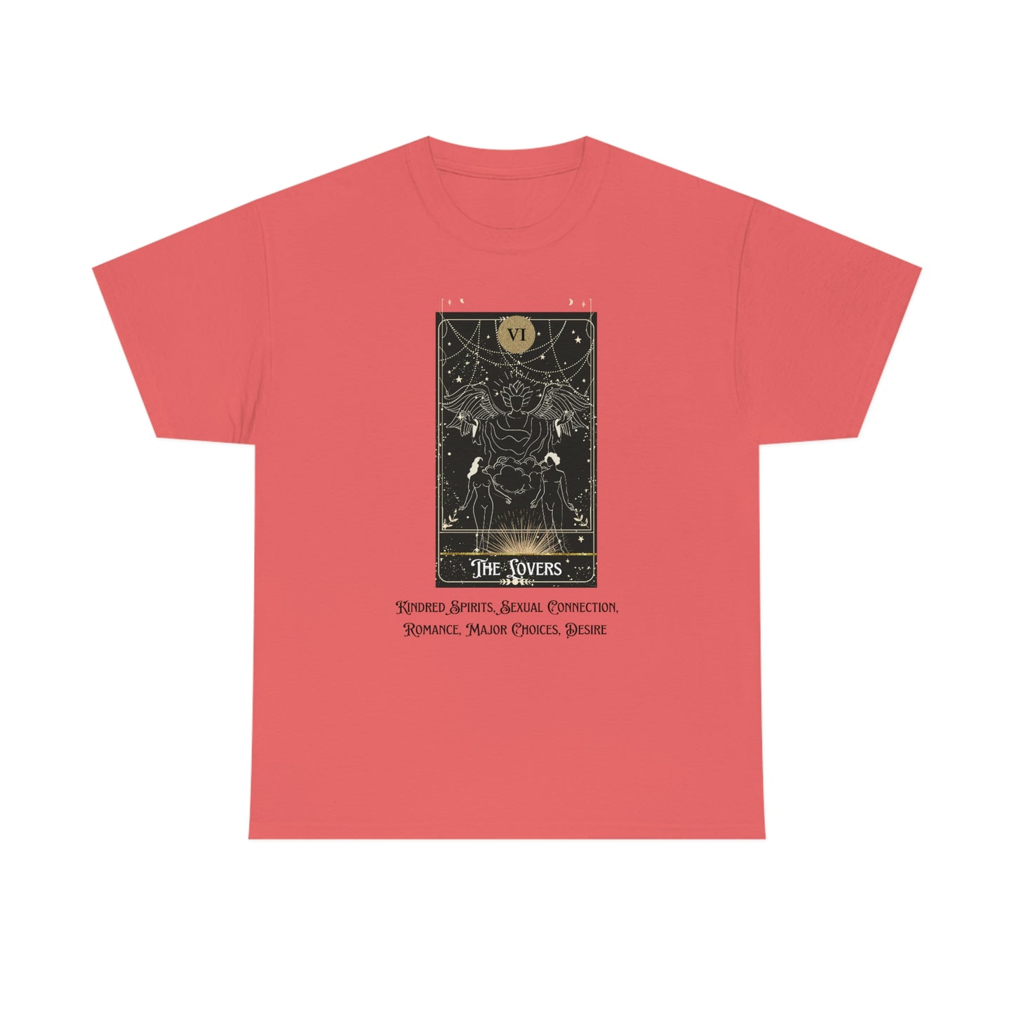 The Lovers Tarot Card Unisex Heavy Cotton Tee