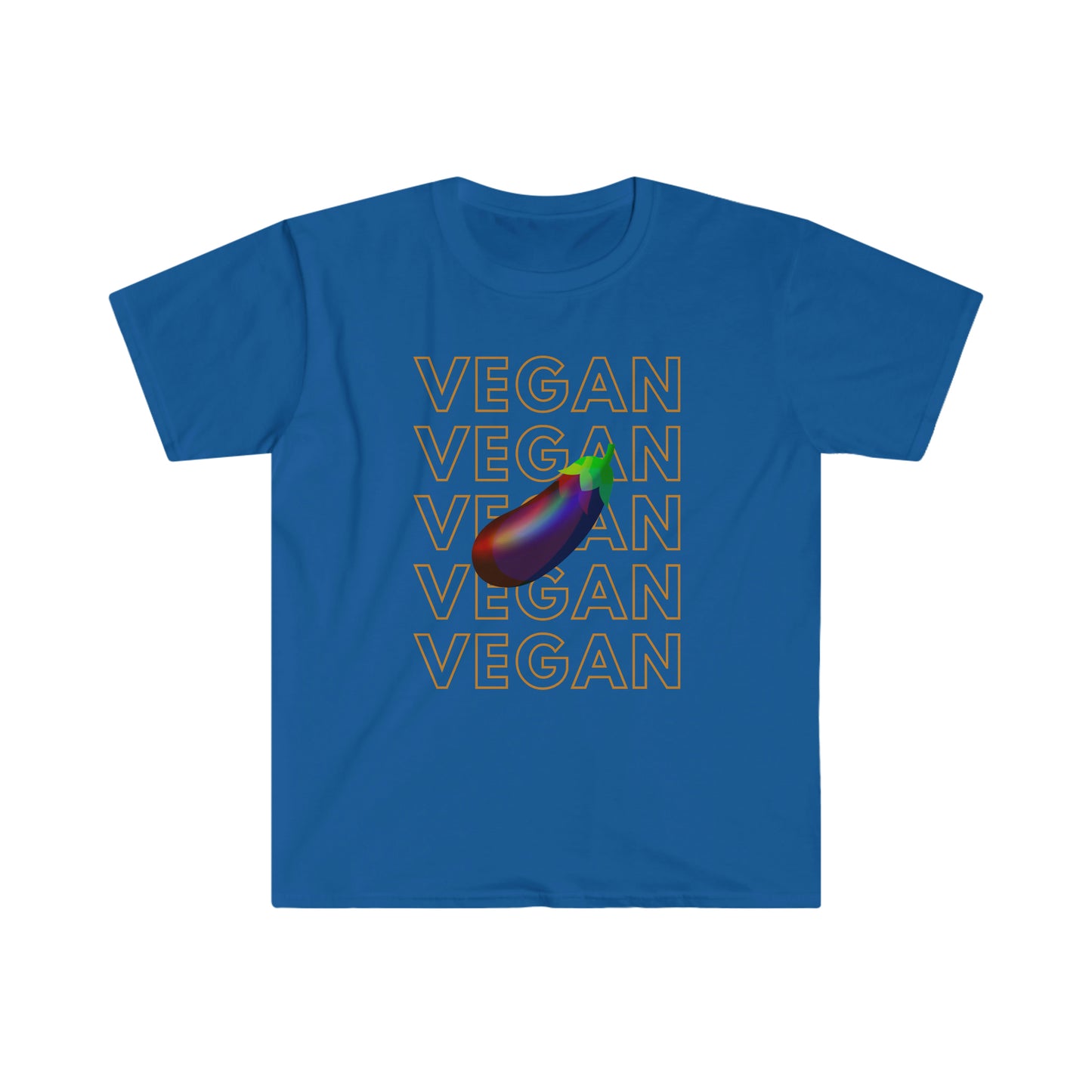 Eggplant Vegan Unisex Softstyle T-Shirt