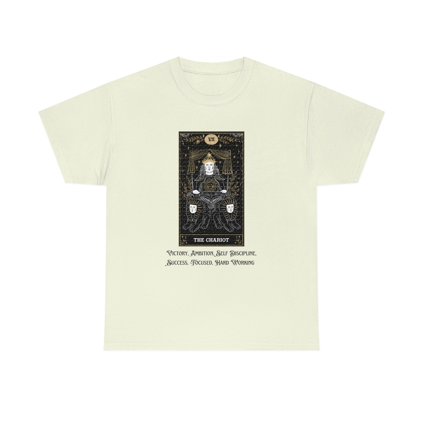 The Chariot Tarot Card Unisex Heavy Cotton Tee