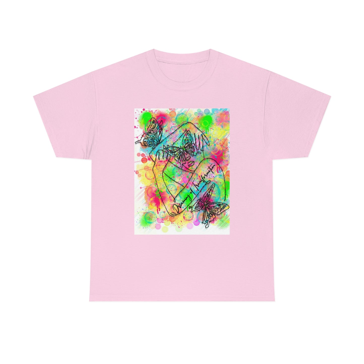 Blossoming Butterfly Transformation Unisex Heavy Cotton Tee