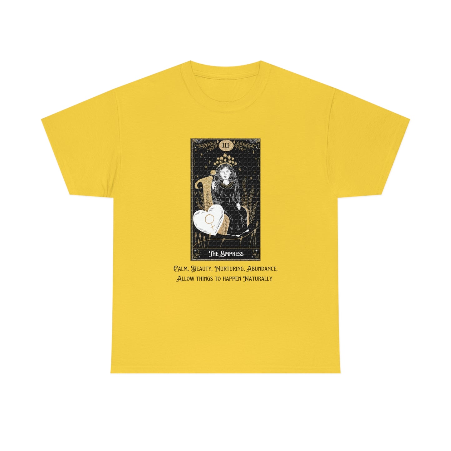 The Empress Tarot Card Unisex Heavy Cotton Tee