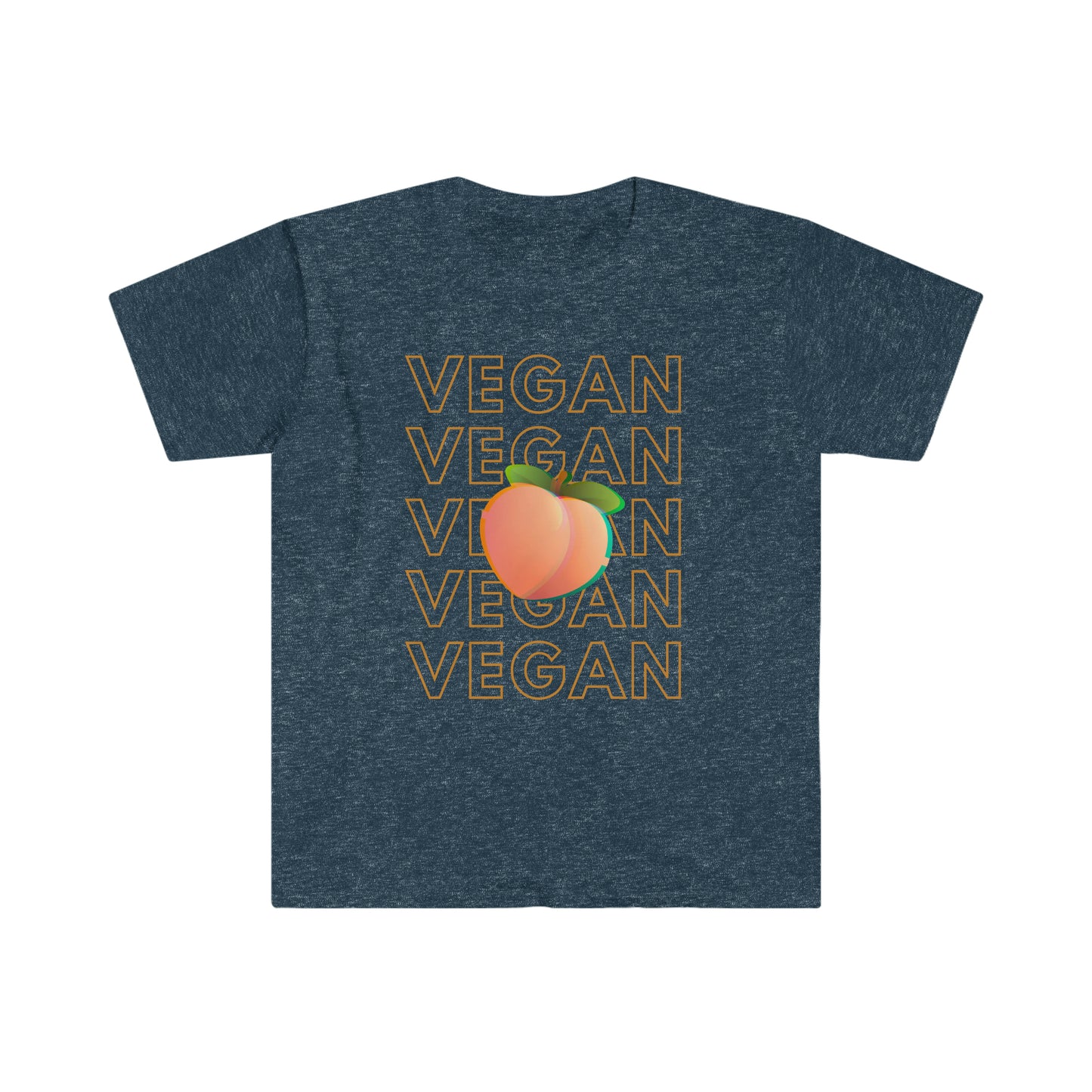 Peach Vegan Unisex Softstyle T-Shirt