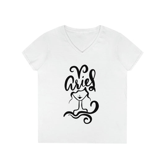 Aries Zodiac Ladies' V-Neck T-Shirt