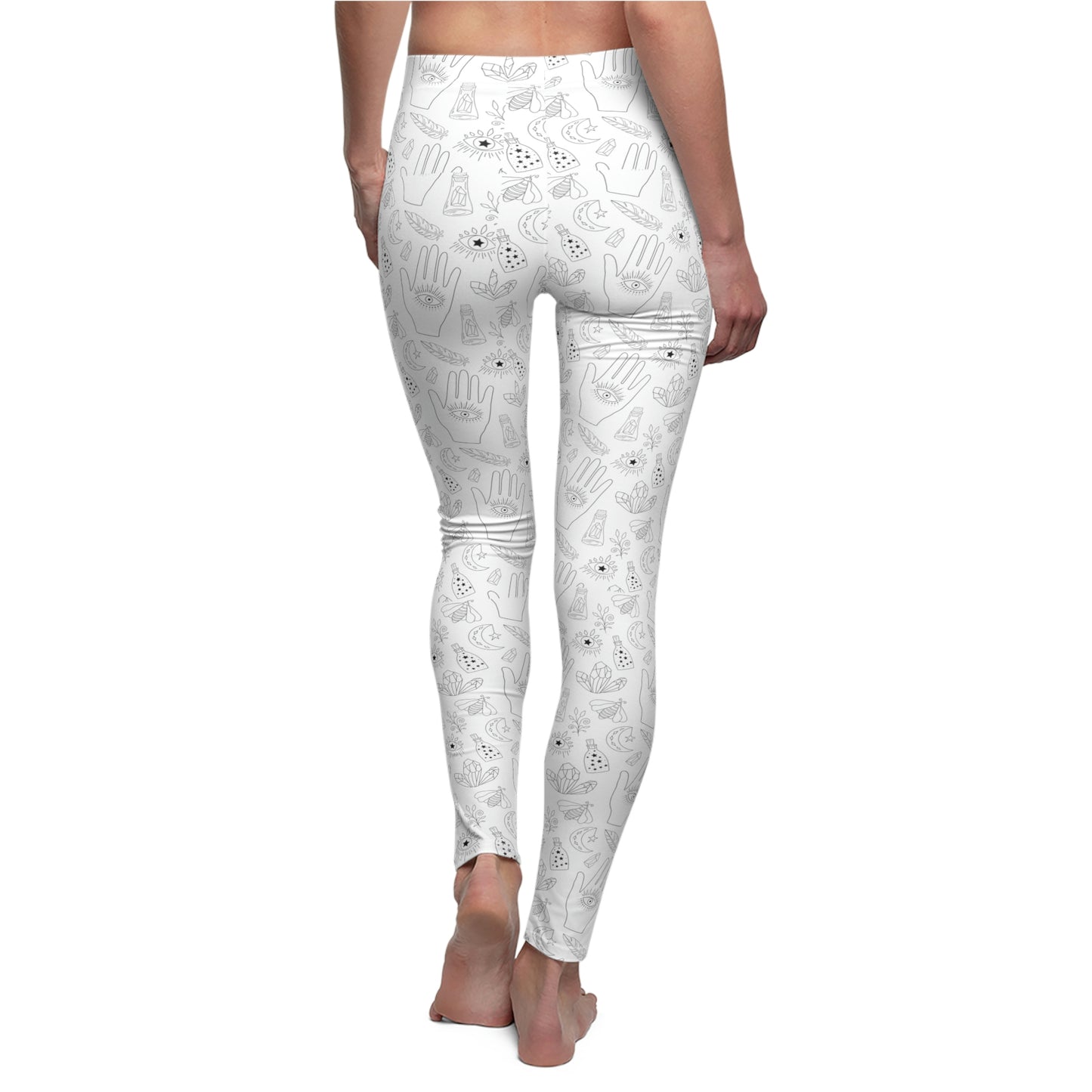 Black crystal goddess Women's Cut & Sew Casual Leggings