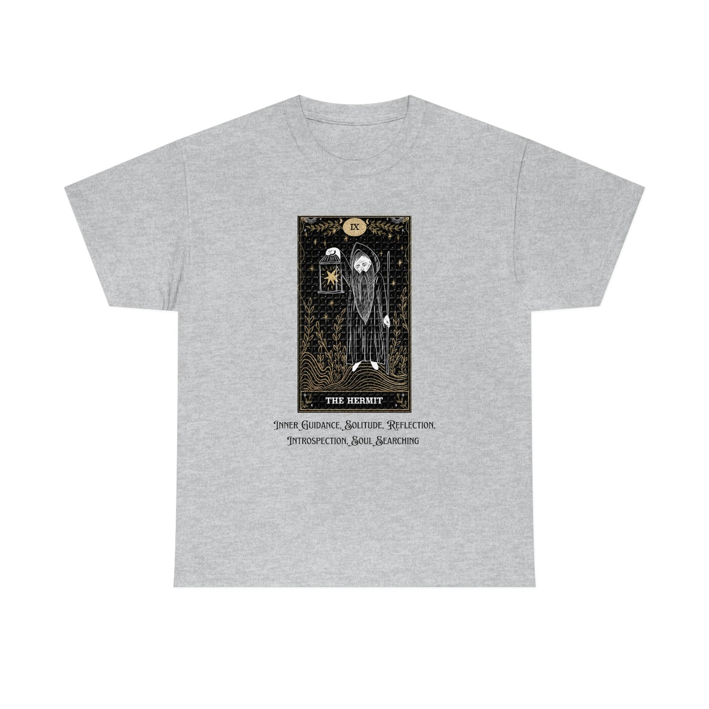 The Hermit Tarot Card Unisex Heavy Cotton Tee